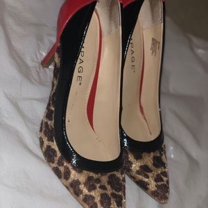 Leopard print heels